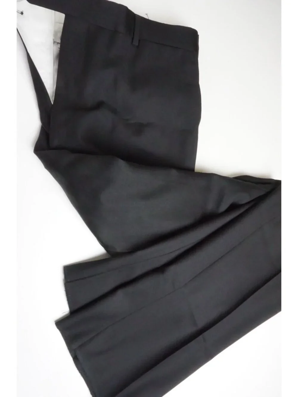 Burberry London Solid Black Wool 2 Pc Suit Jacket Pants Sz 42R BRAND NEW